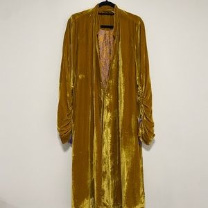 Free People Velvet Duster
